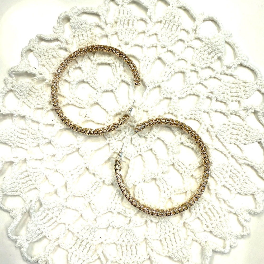Kendra Scott 3” Gold Hoop Earrings